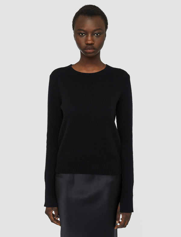 Joseph Pure Cashmere Round Neck Jumper Black