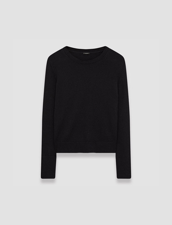 joseph Pure Cashmere Round Neck Jumper Black