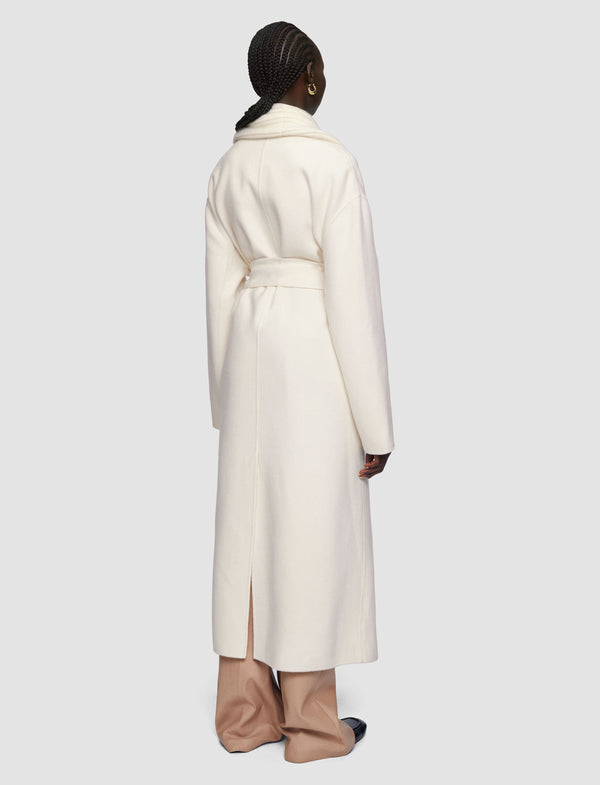 Joseph Rica Double Face Cashmere Coat Ivory
