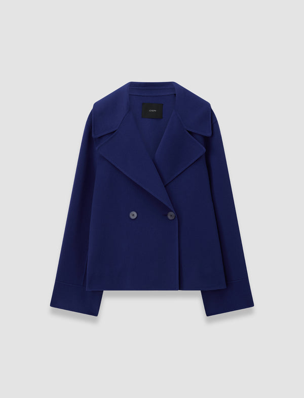 joseph Rollet Light Double Face Wool Jacket Cobalt