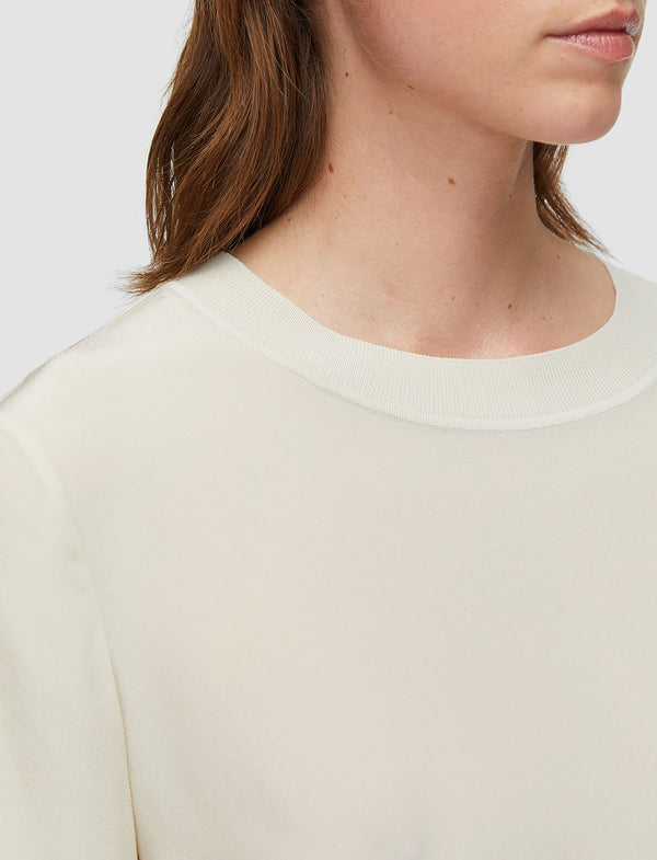 Joseph Rubin Crepe De Soie Silk Blouse Affogato