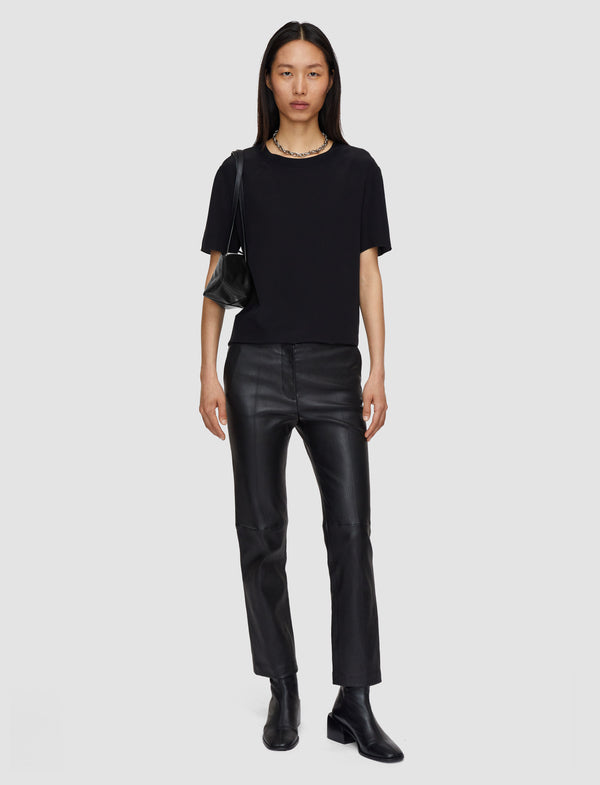 Joseph Rubin Crepe De Soie Silk Blouse Black