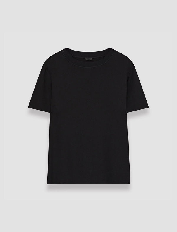 joseph Rubin Crepe de Soie Silk Blouse Black