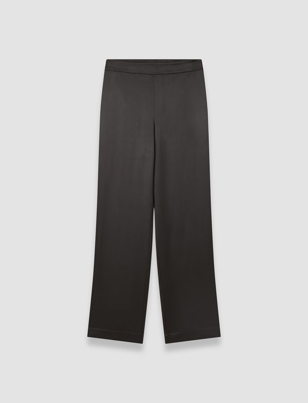 joseph Sahel Silk Satin Trousers Black
