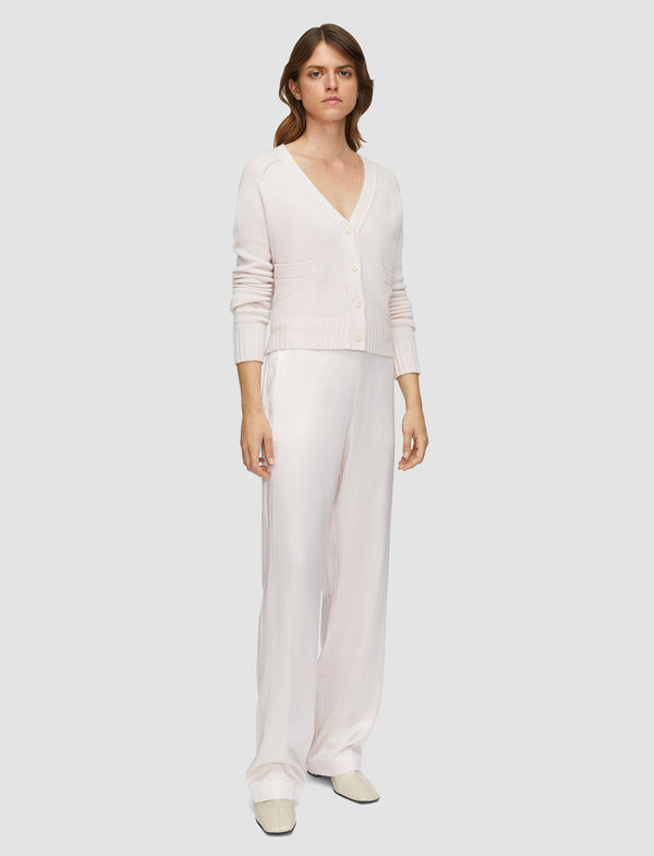 Joseph Sahel Silk Satin Trousers Rose