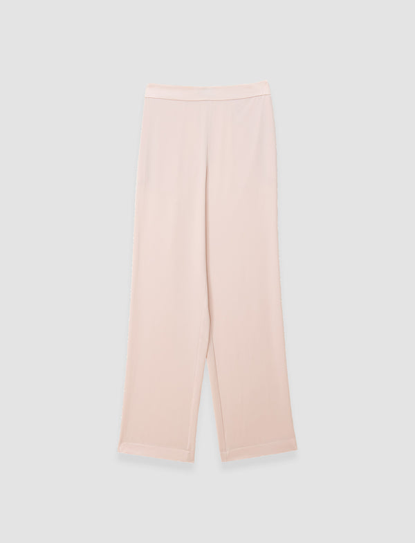 joseph Sahel Silk Satin Trousers Rose