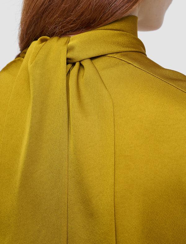 Joseph Sandy Light Crepe Dress Amber