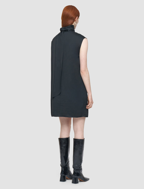Joseph Sandy Light Crepe Dress Black