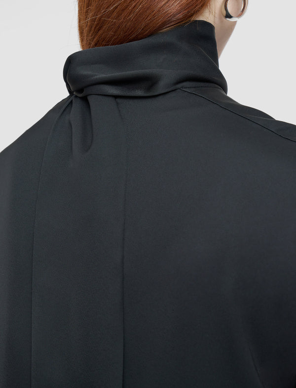 Joseph Sandy Light Crepe Dress Black