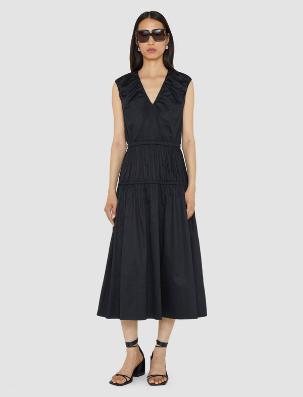 Joseph Sembat Cotton Sateen Dress Black