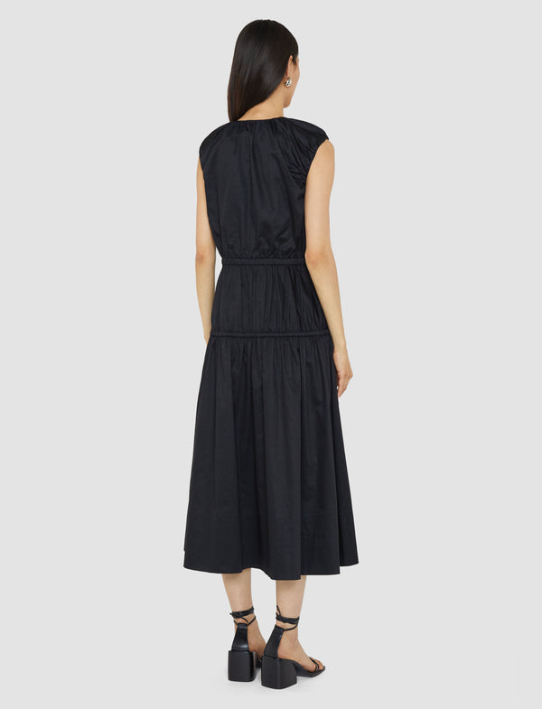 Joseph Sembat Cotton Sateen Dress Black