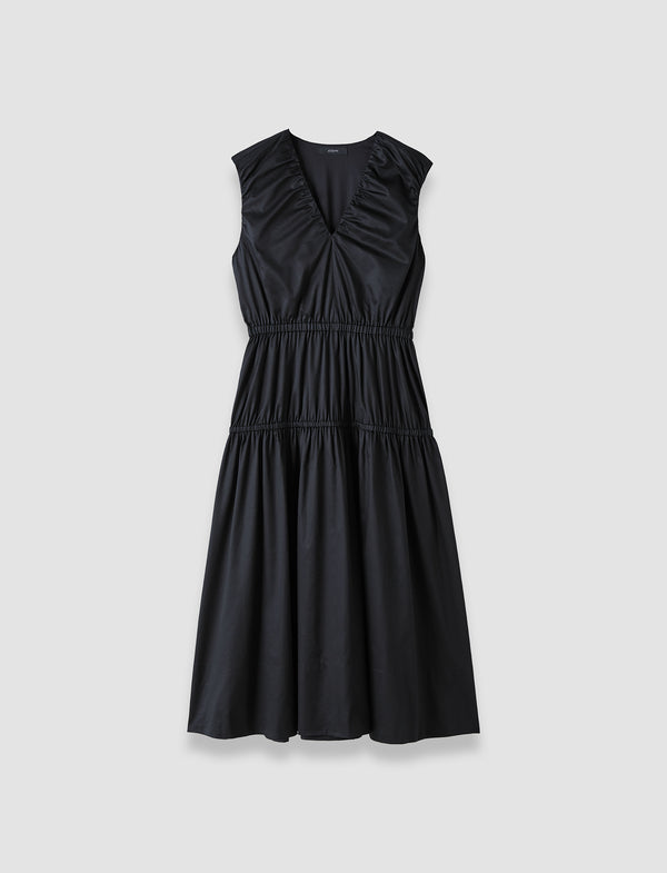 joseph Sembat Cotton Sateen Dress Black