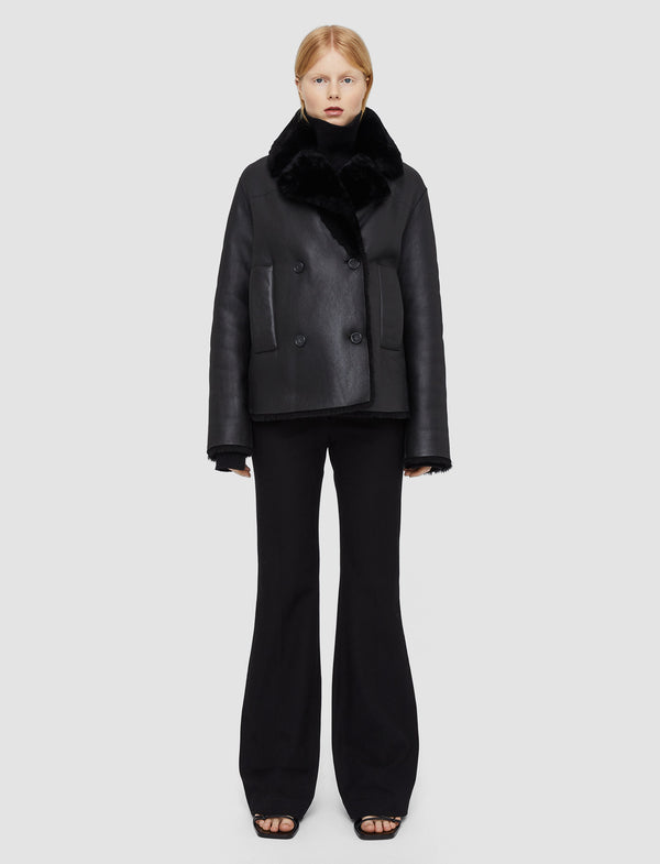 Joseph Shearling Calla Coat Black