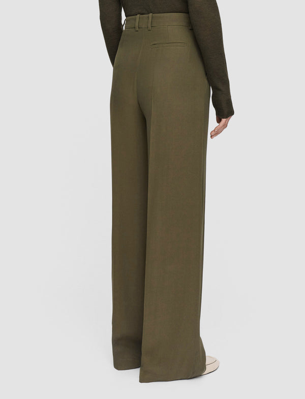 Joseph Silk Crepe Alana Trousers Hass Avocado