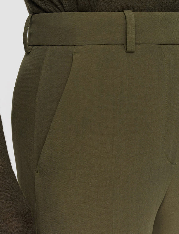 Joseph Silk Crepe Alana Trousers Hass Avocado