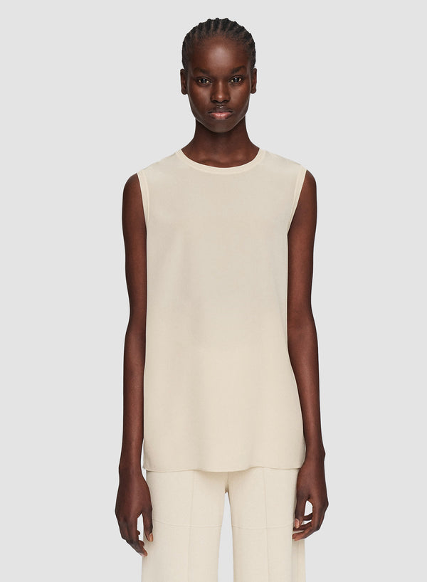 Joseph Silk Crepe De Soie Bley Blouse Oat