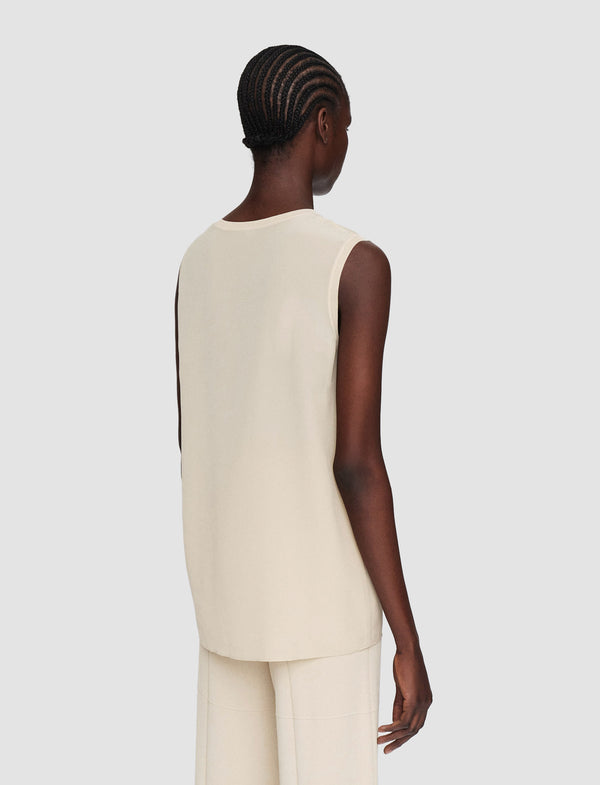 Joseph Silk Crepe De Soie Bley Blouse Oat