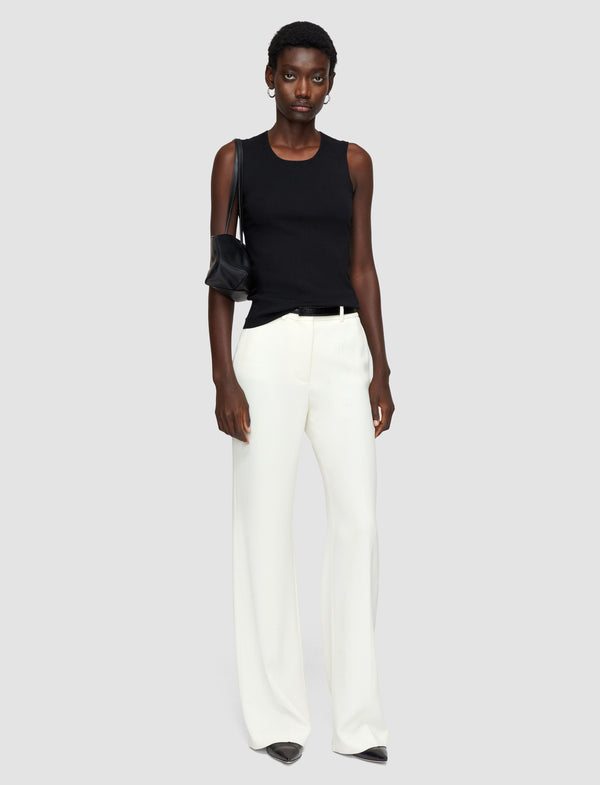 Joseph Silk Stretch Tank Top Black