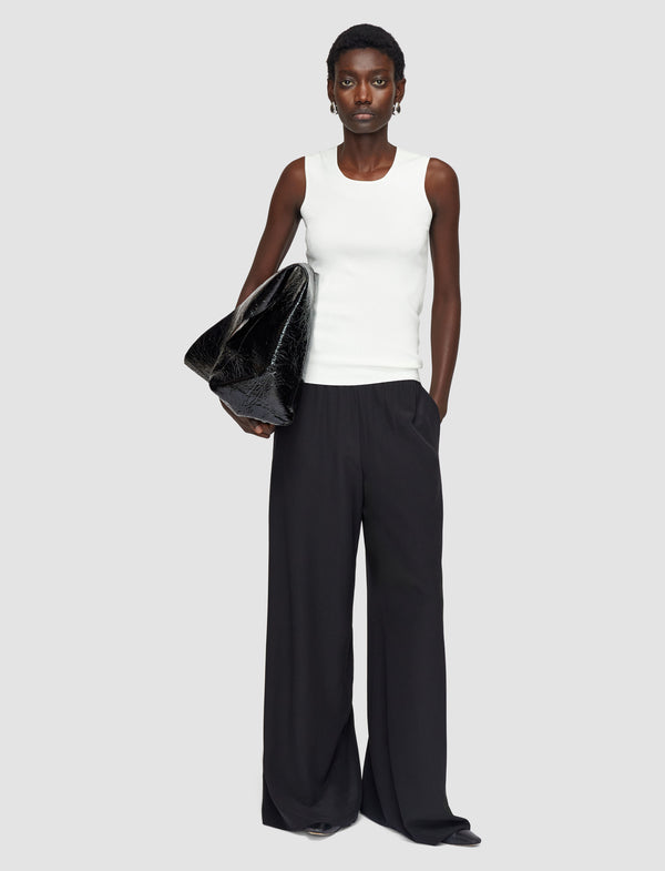 Joseph Silk Stretch Tank Top Ivory