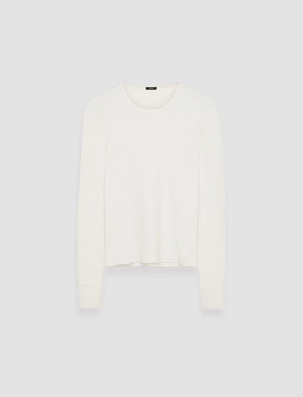 joseph Silk Stretch Top Ivory