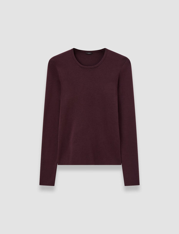 joseph Silk Stretch Top Maraschino