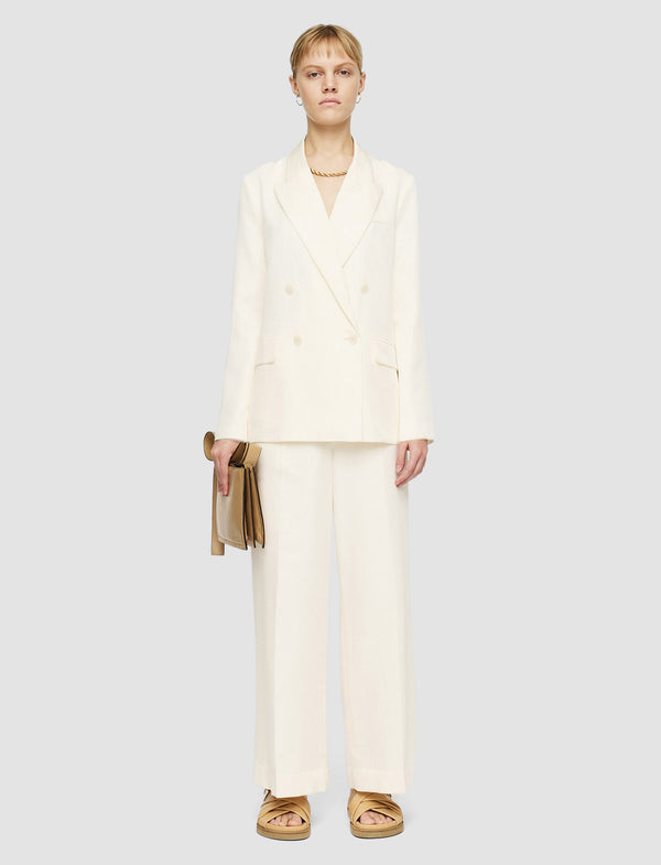 Joseph Soft Cotton Silk Jaden Jacket Ivory