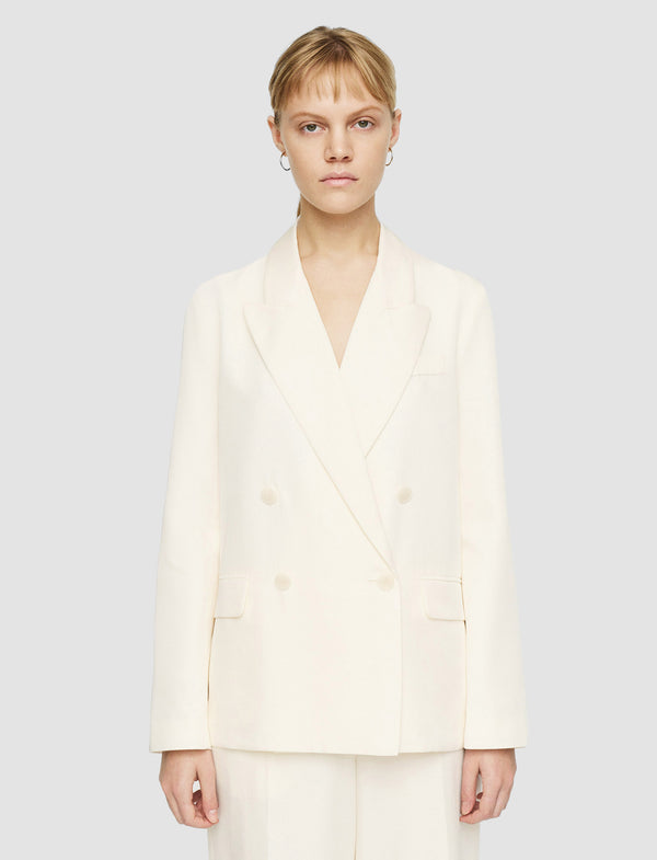 Joseph Soft Cotton Silk Jaden Jacket Ivory