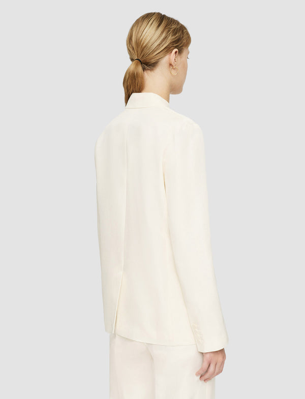 Joseph Soft Cotton Silk Jaden Jacket Ivory
