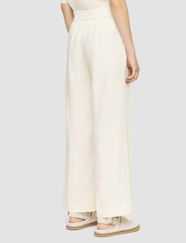 Joseph Soft Cotton Silk Thurlow Trousers Ivory