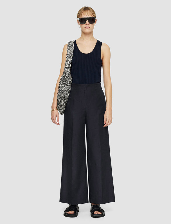 Joseph Soft Cotton Silk Thurlow Trousers Navy
