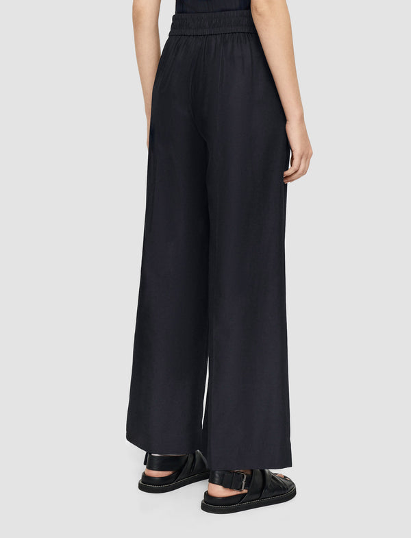 Joseph Soft Cotton Silk Thurlow Trousers Navy