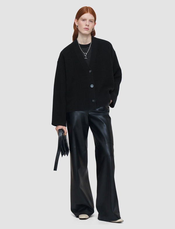 Joseph Soft Merino Wool Cardigan Black