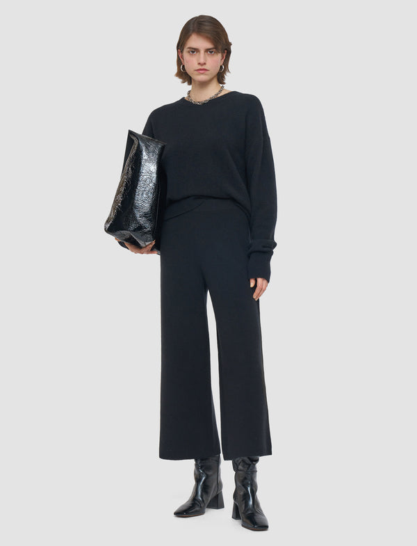 Joseph Soft Merino Wool Culottes Black