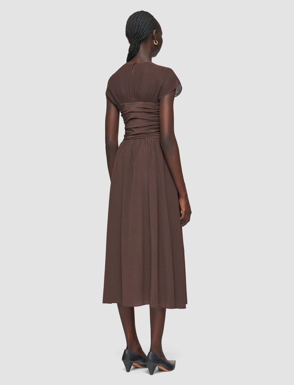 Joseph Sophe Crepe De Chine Dress Ebony