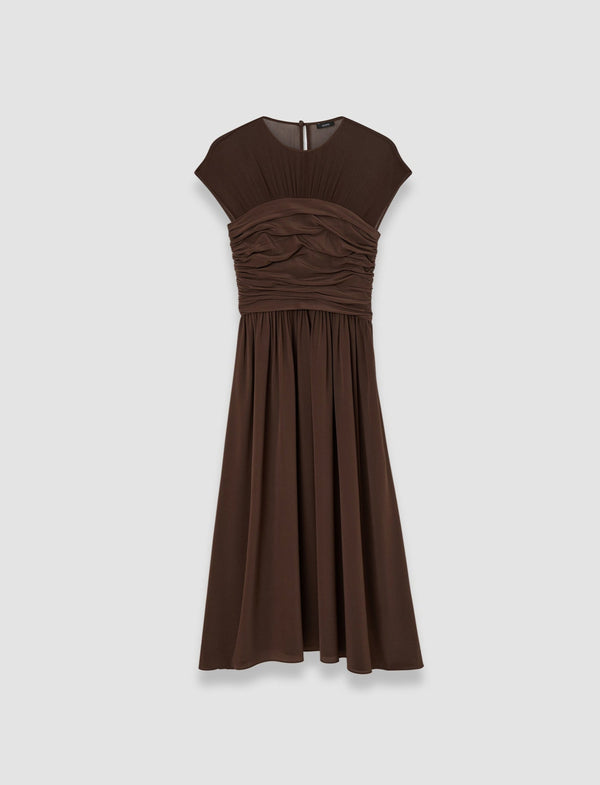 joseph Sophe Crepe de Chine Dress Ebony