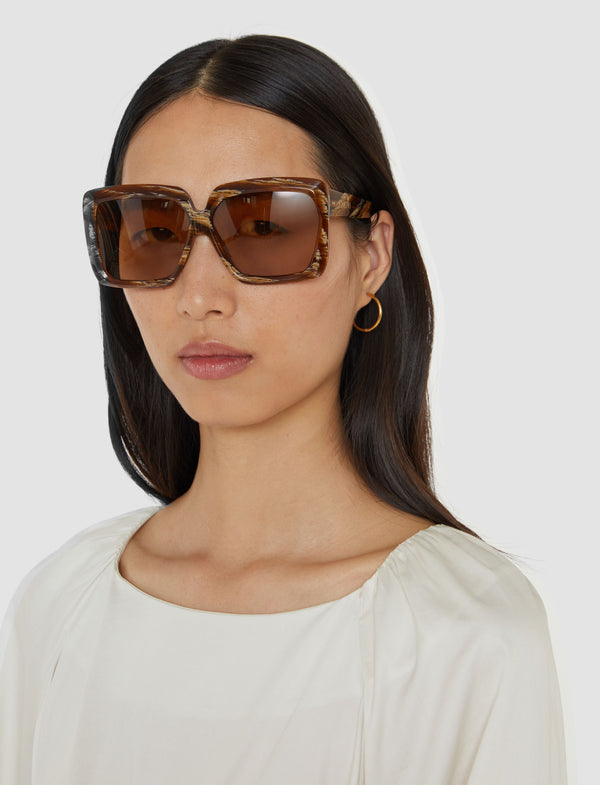 Joseph Square Sunglasses Desert Sand