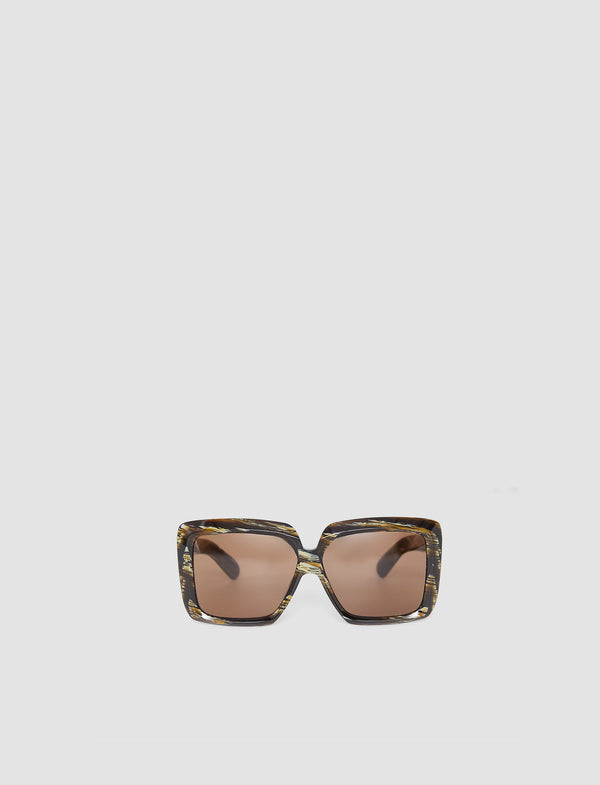joseph Square Sunglasses Ebony