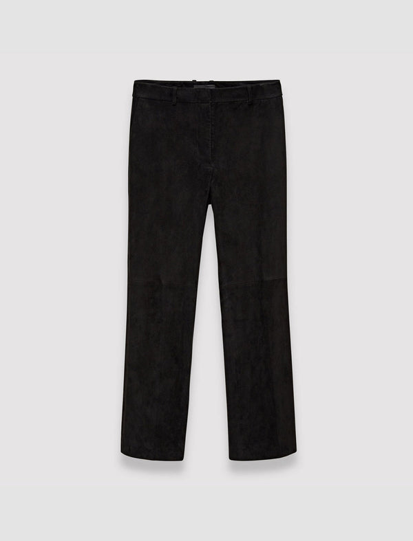 joseph Suede Stretch Coleman Trousers Black