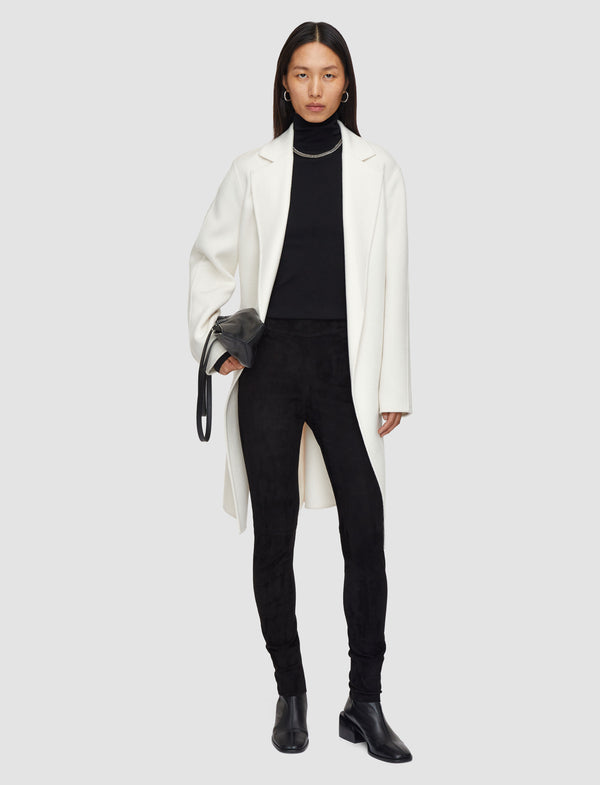 Joseph Suede Stretch Leggings Black