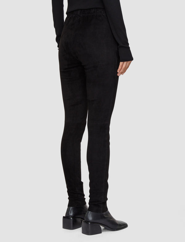 Joseph Suede Stretch Leggings Black