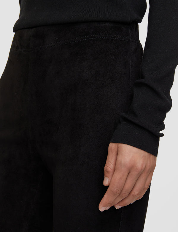 Joseph Suede Stretch Leggings Black