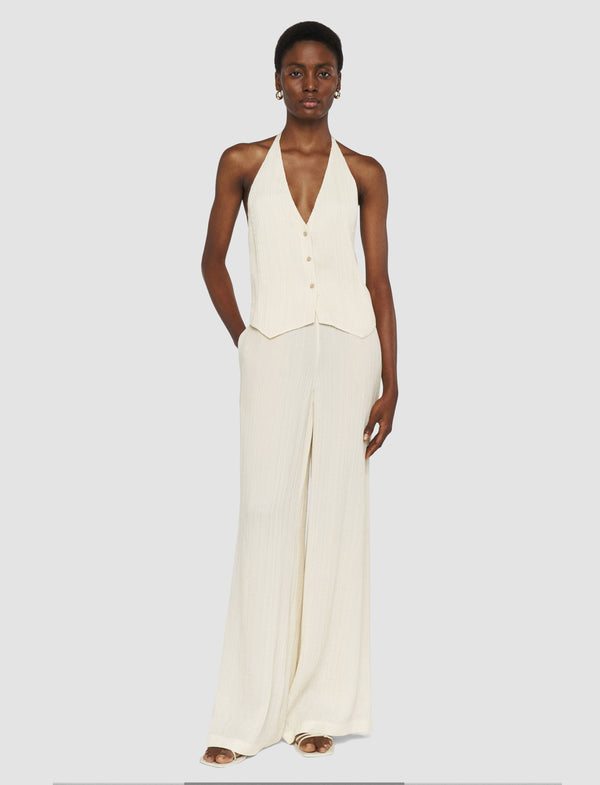 Joseph Suez Pleat Jacquard Tie Waistcoat Seashell