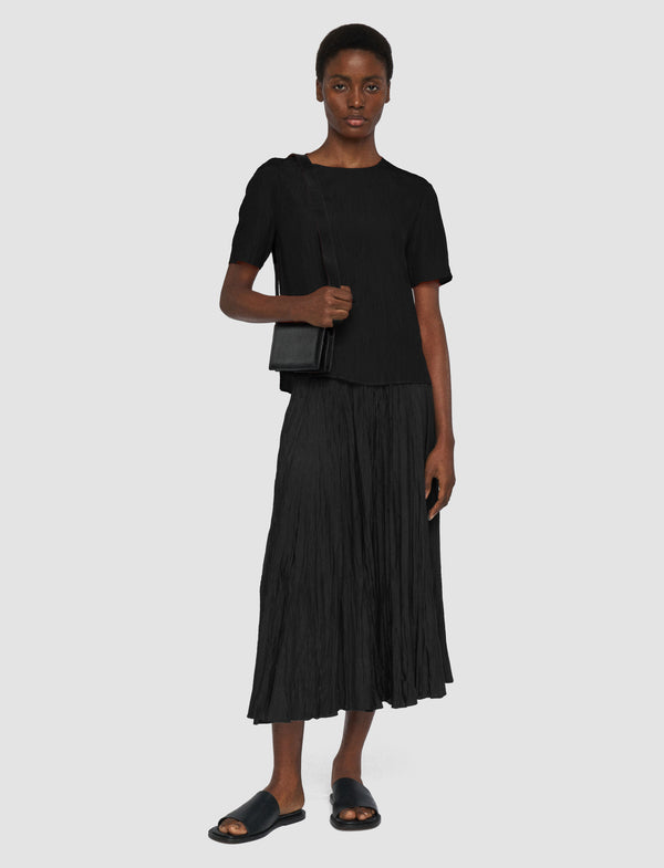 Joseph Sully Habotai Silk Skirt Black