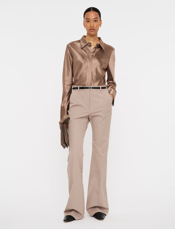 Joseph Tafira Gabardine Stretch Trousers Escargot