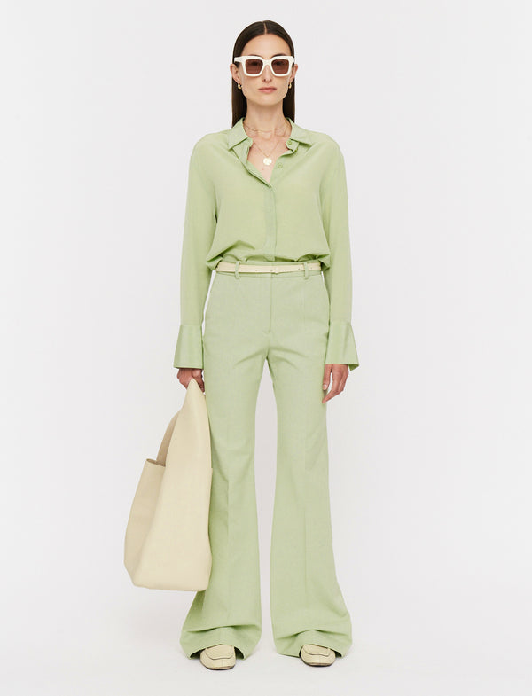 Joseph Tafira Gabardine Stretch Trousers Matcha