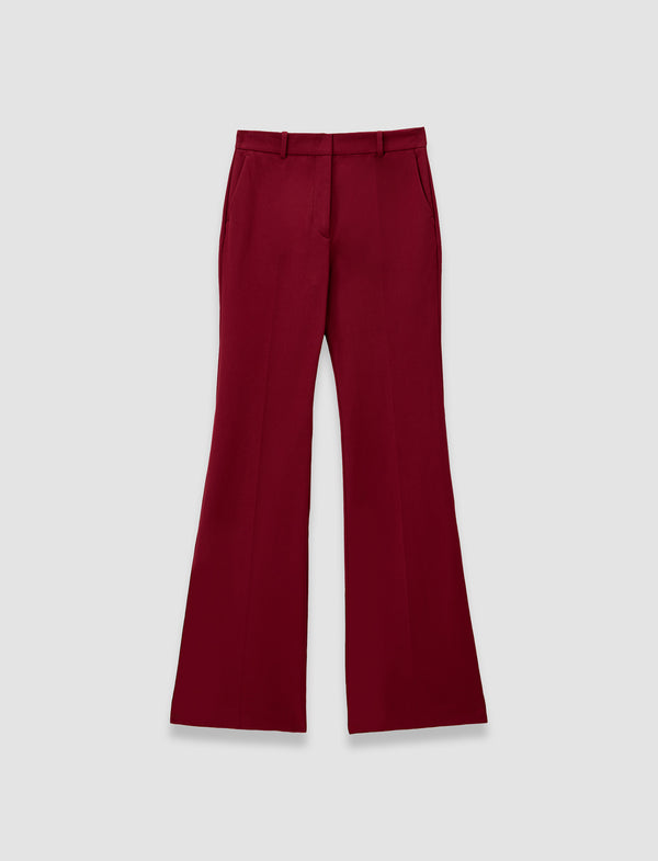 joseph Tafira Gabardine Stretch Trousers Ruby
