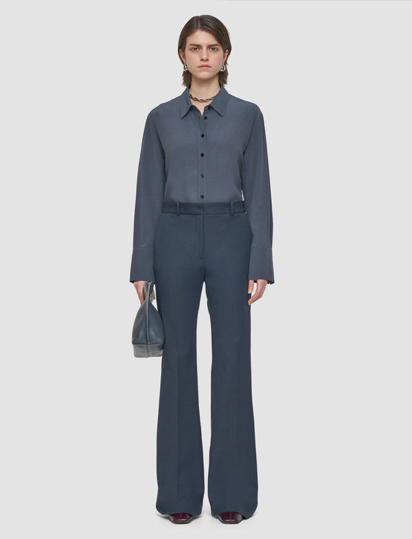 Joseph Tafira Gabardine Stretch Trousers Smoke
