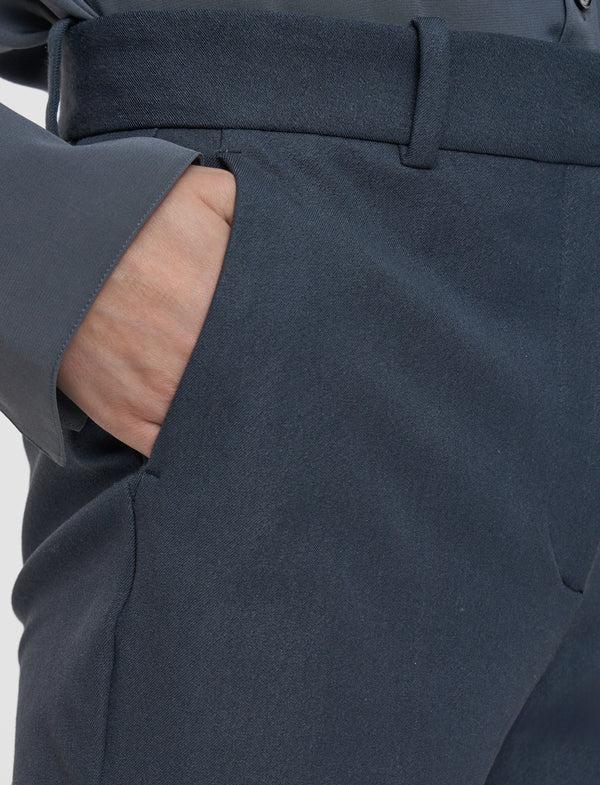 Joseph Tafira Gabardine Stretch Trousers Smoke