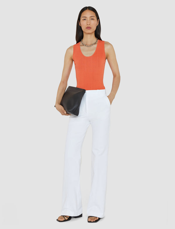 joseph Tafira Gabardine Stretch Trousers White