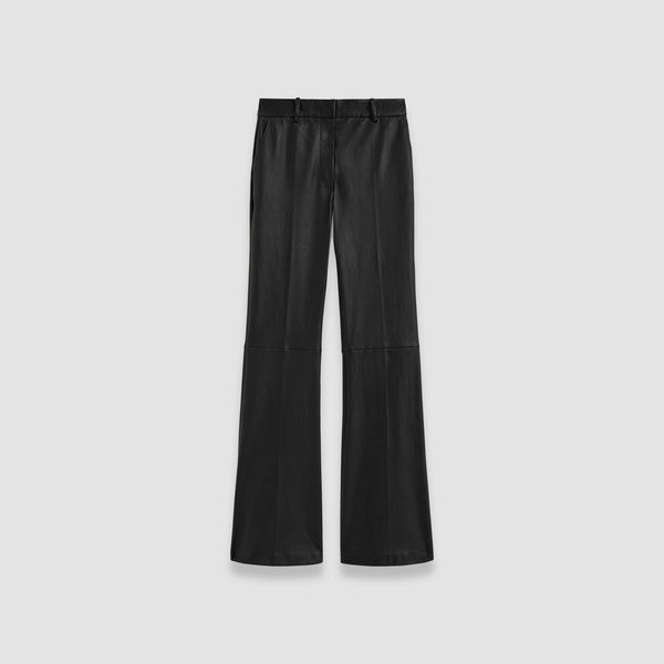 joseph Tafira Leather Stretch Trousers Black